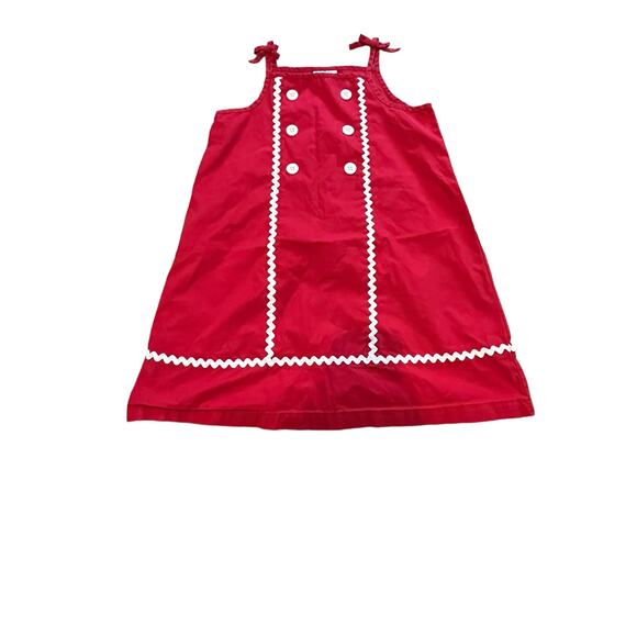 Hanna Andersson Red Girls Sundress, Size 120 (6-7), EUC - Picture 1 of 6